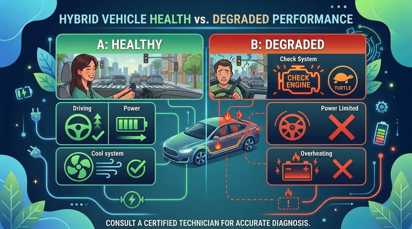 Healthy Hybrid Performance vs Degraded Hybrid Performance - All About Imports Denton, TX.