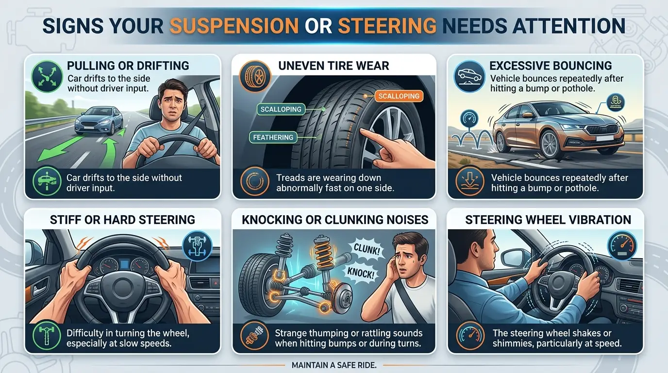 Suspension Steering Needs Attention. AAI Denton TX.