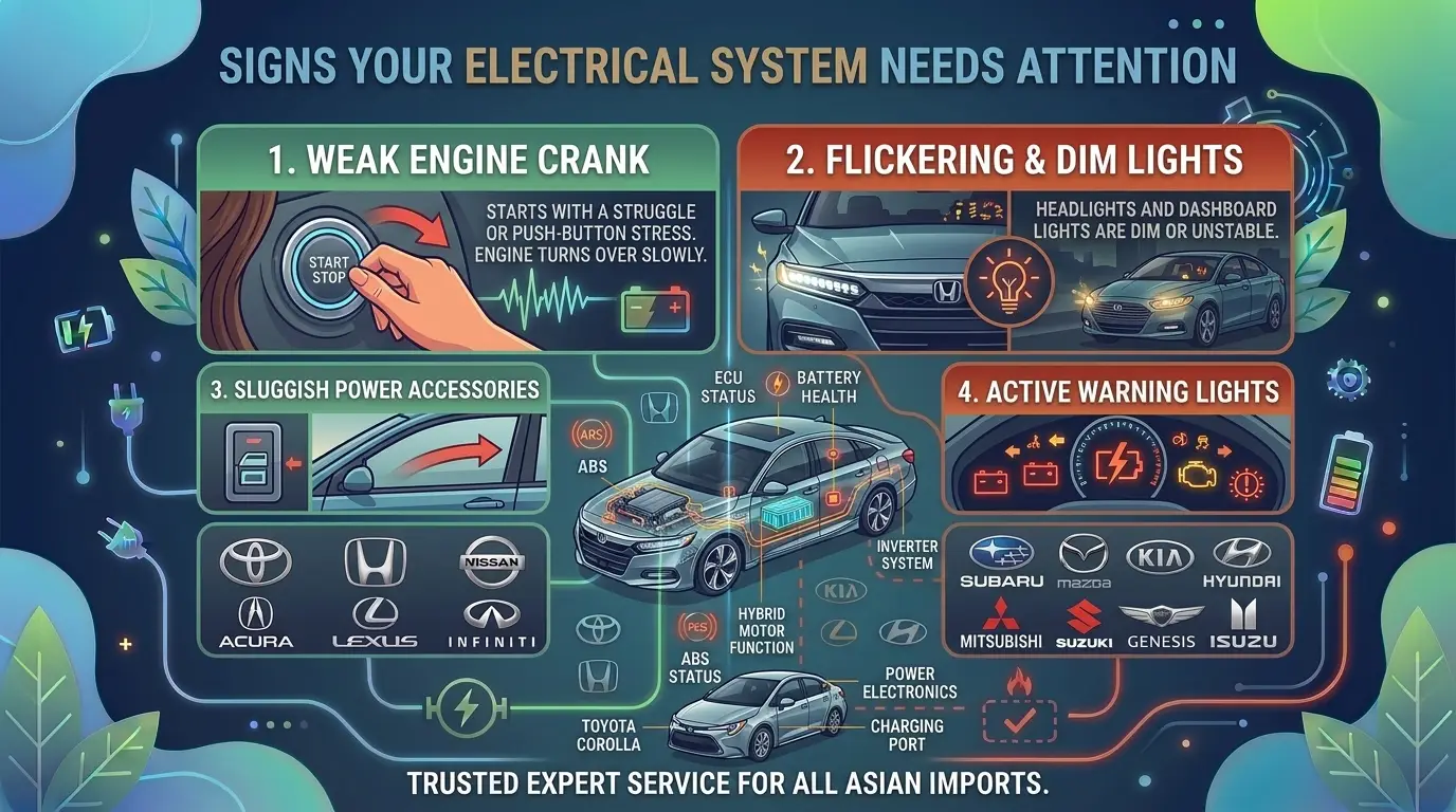 Signs Your Electrical System Needs Attention - All About Imports Denton, TX.