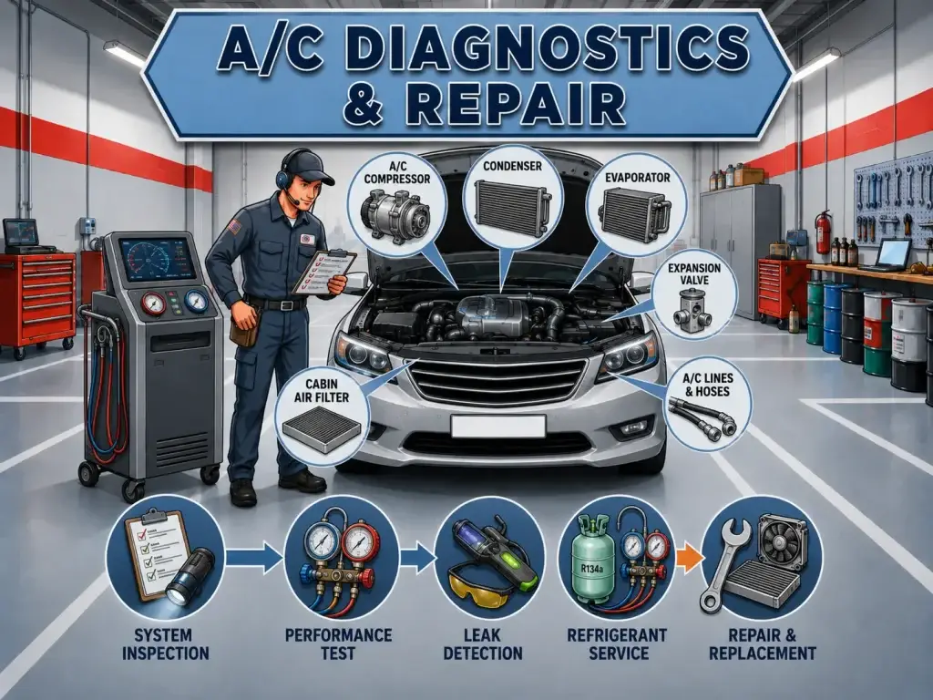 A/C Diagnostics & Repair for Japanese & Asian Imports in Denton​, TX