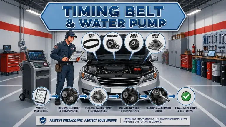 Timing Belt and Water Pump Services Denton, TX.